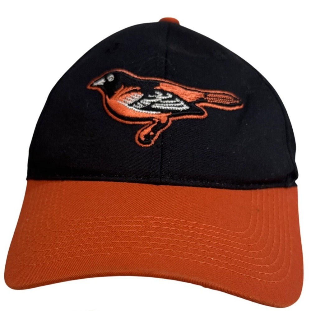 Baltimore Orioles MLB Baseball Cap Black Orange Embroidered Bird‎ Logo OSFM